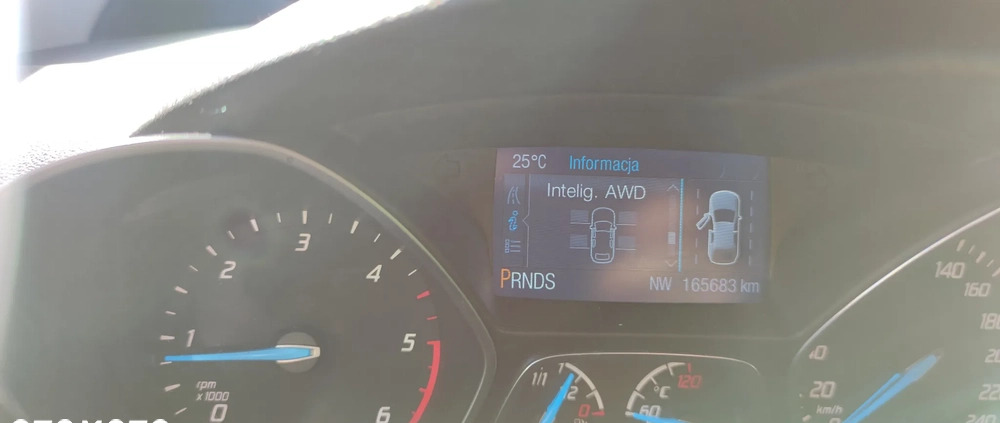 Ford Kuga cena 51900 przebieg: 165683, rok produkcji 2014 z Trzebinia małe 742